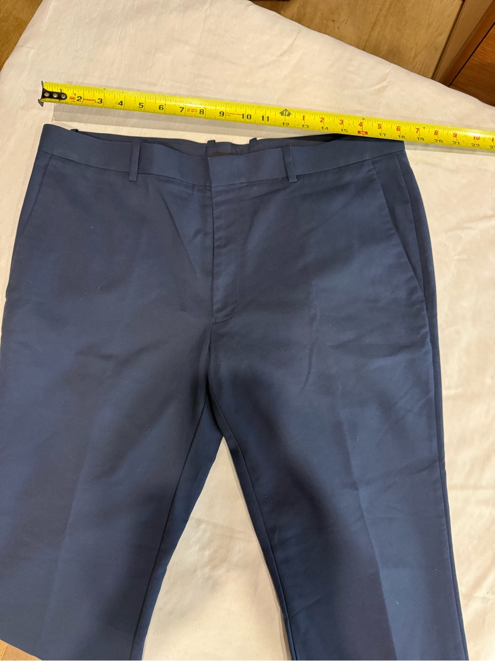 Alfani Men's Dark Navy Dress Pants - Straight Front